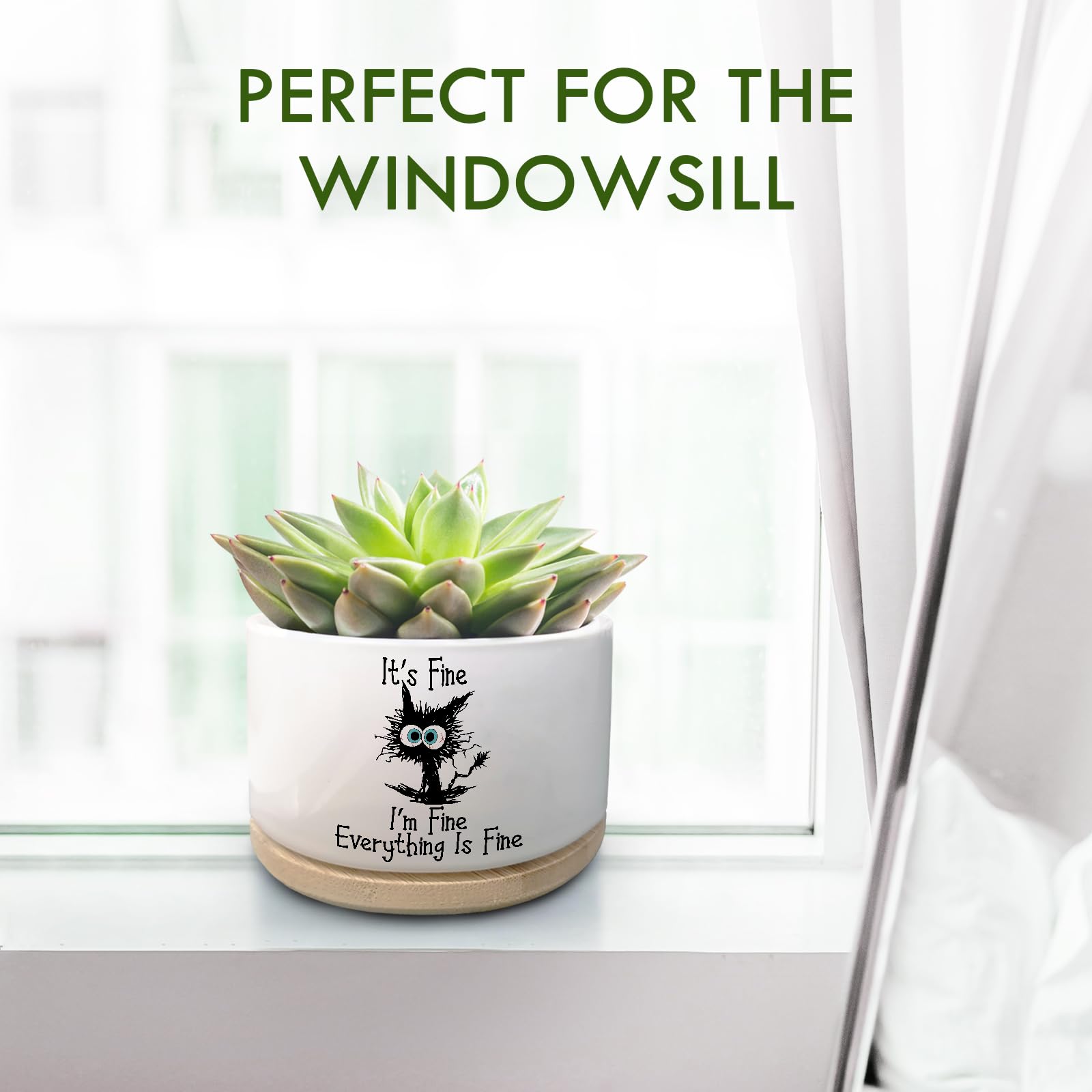 Jutasty windowsill plant pot perfect for small plants
