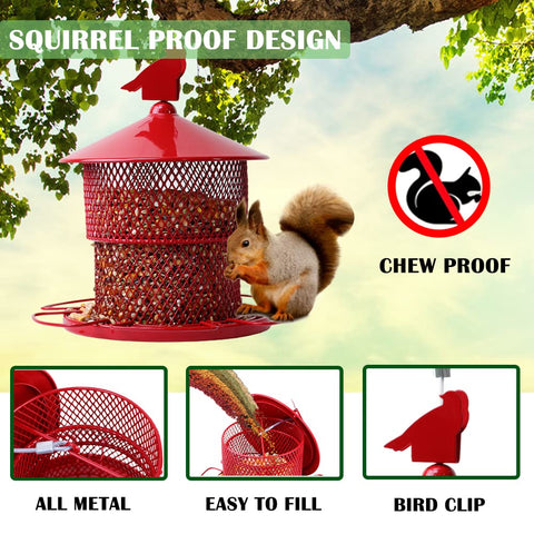 JUTYAST iron mesh enables 360-degree feeding from several angles.