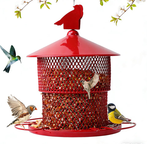 JUTYAST weather-resistant feeder suitable for patios and backyards.