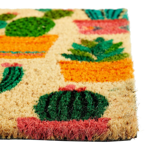 Juvale 17 by 30 inch mat with 0.6 inch pile balances durability and comfort.