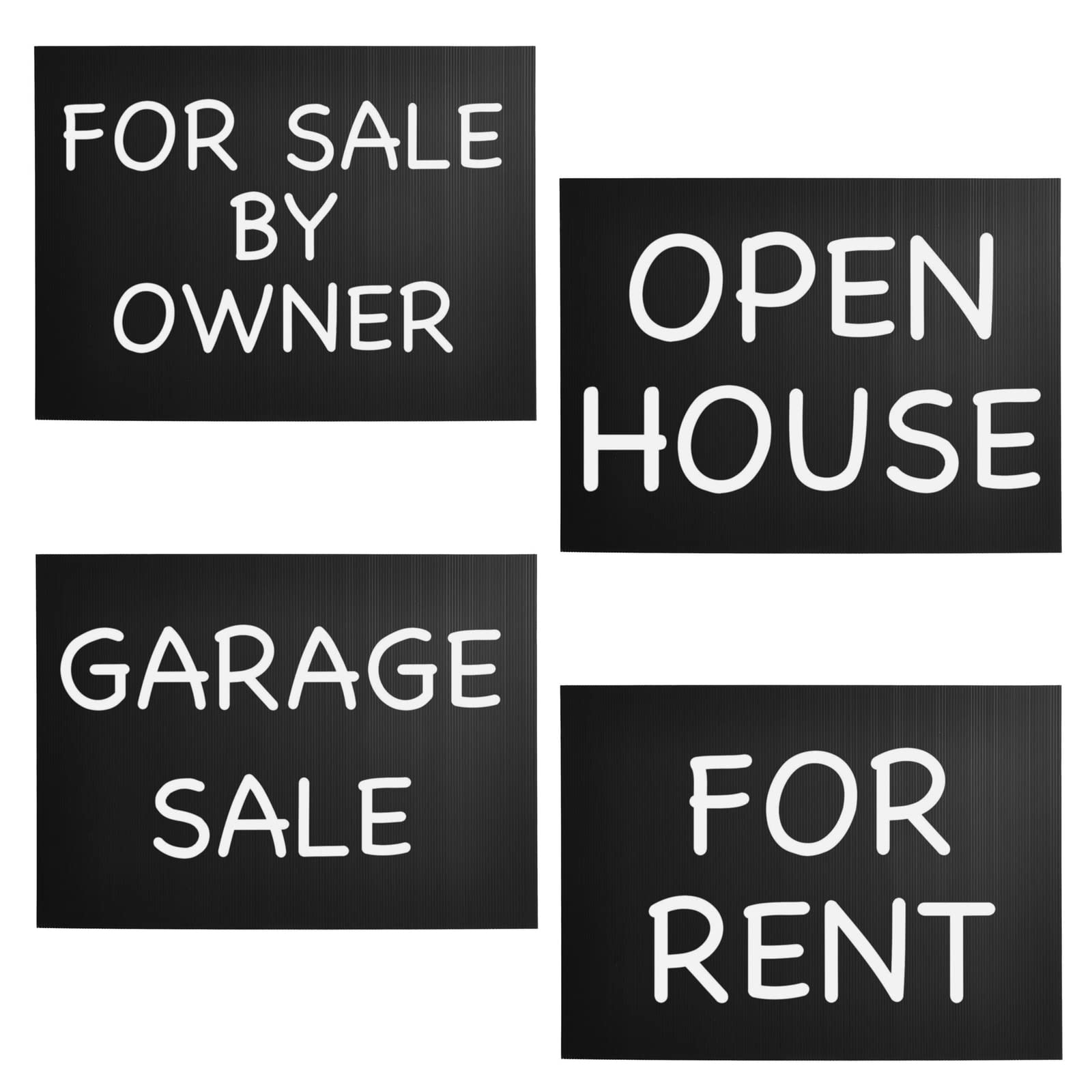 Juvale 18x24 inch black plastic sheet easy to customize with markers.