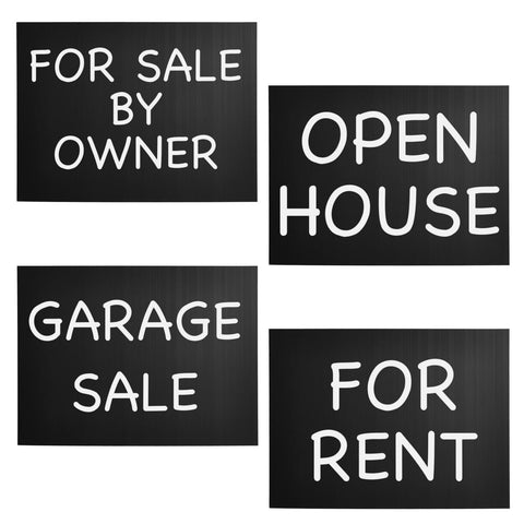 Juvale 18x24 inch black plastic sheet easy to customize with markers.