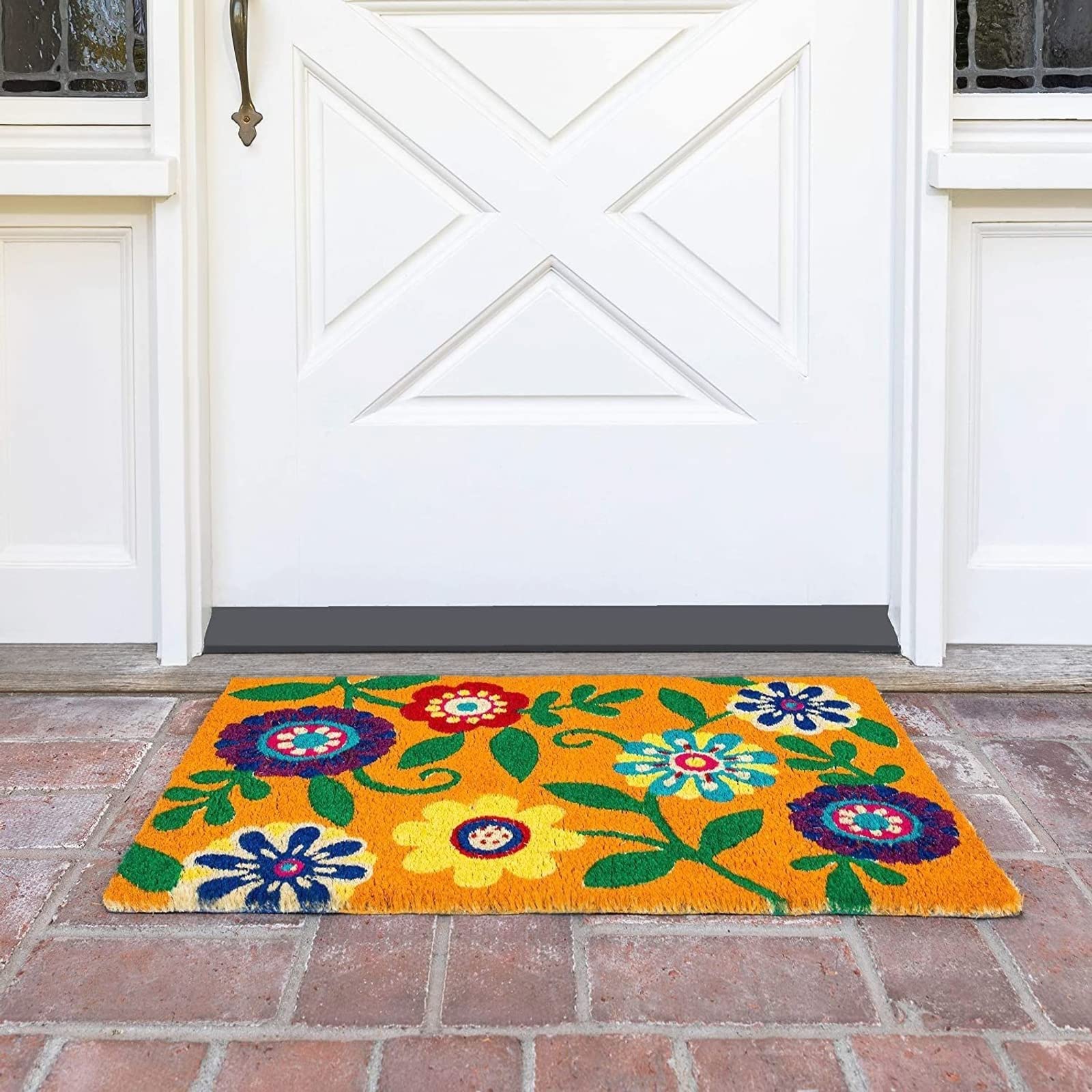 Juvale coir door mat with PVC backing for non-slip entry