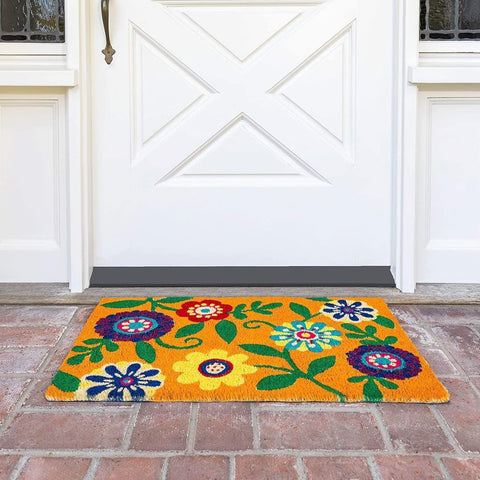 Juvale coir door mat with PVC backing for non-slip entry