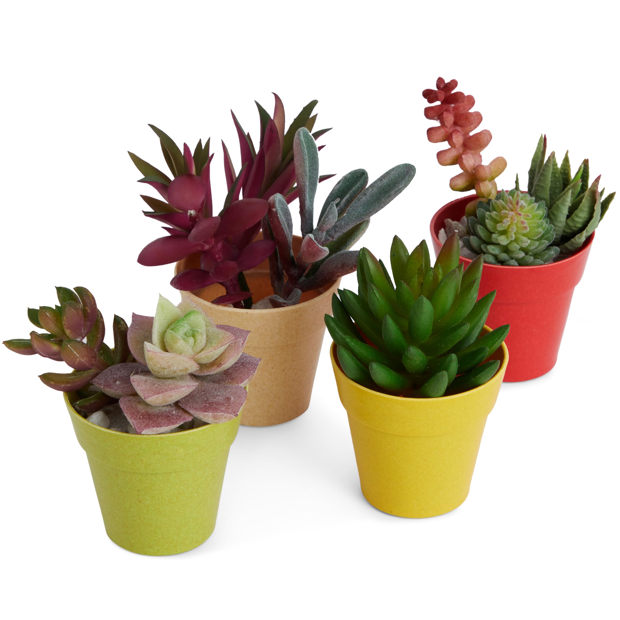 Juvale colorful planters enhance décor on shelves and balconies