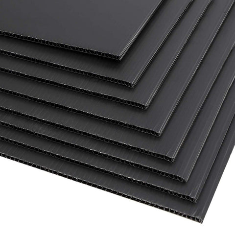 Juvale easy-to-cut corrugated board enables unique display shapes.
