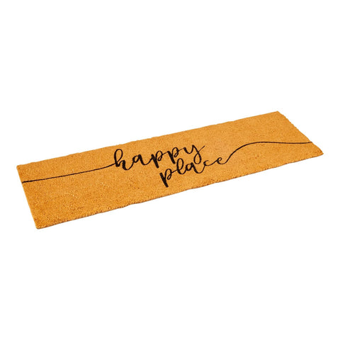 Juvale door mat with slip-resistant PVC backing keeps it in place at entryways.