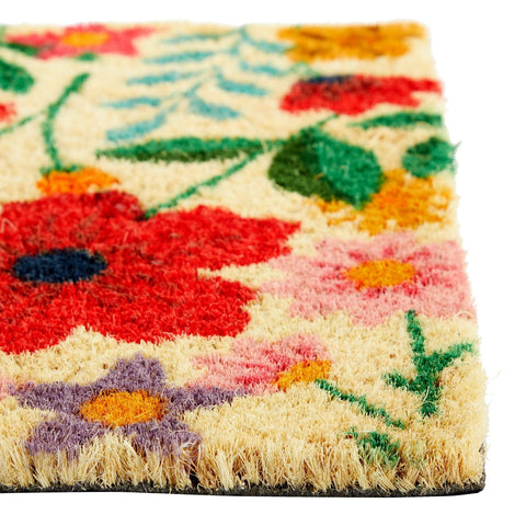 Juvale farmhouse-style mat complements rustic and modern exteriors with a colorful welcome.