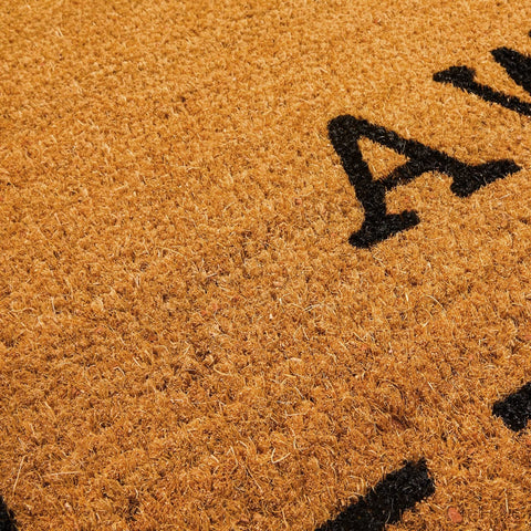 Juvale Go Away doormat weathered look enhances rustic porch decor.