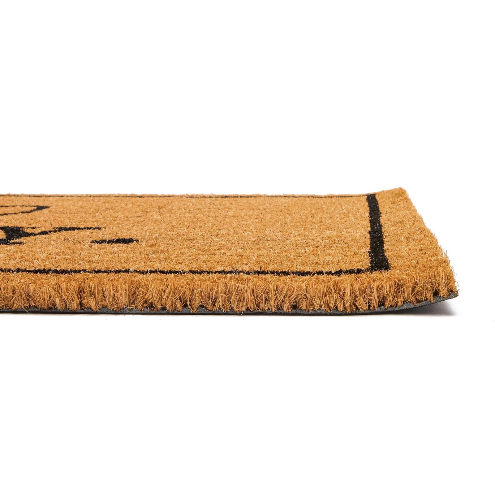 Juvale Go Away doormat size 30x17 inches fits standard entryways.