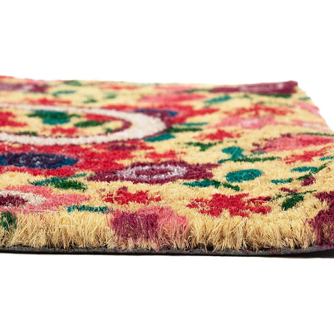 Juvale Handmade Coir Welcome Mat Spring Decor elevating entryways with natural texture.