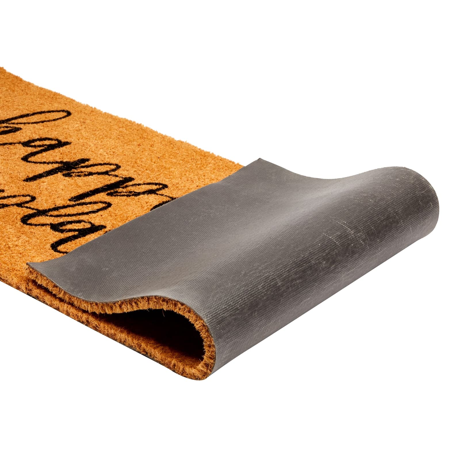 Juvale outdoor-indoor door mat placed on a porch with farmhouse charm.