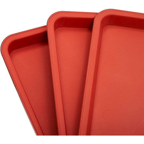 Juvale durable polyethylene tray resists cracks and leaks for long-lasting use.