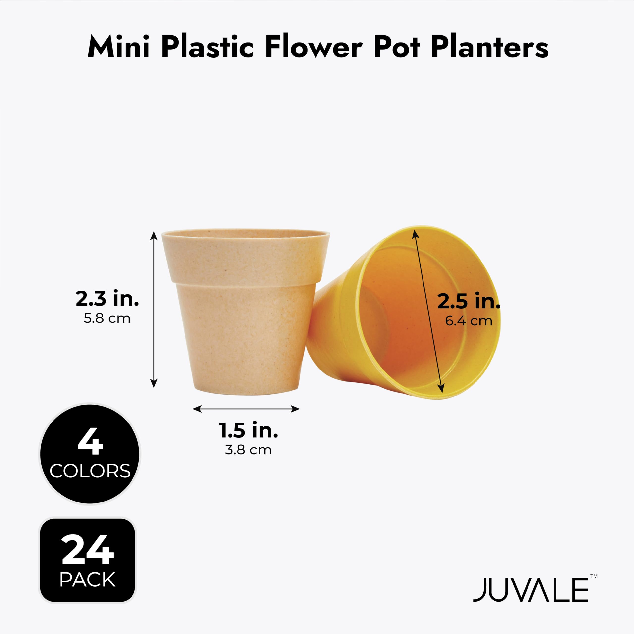 Juvale succulent and herb pots enable creative mini displays