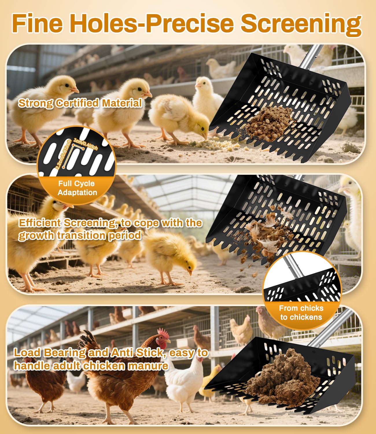 Juxujoin no-hole shovel-side prevents leakage and keeps impurities contained