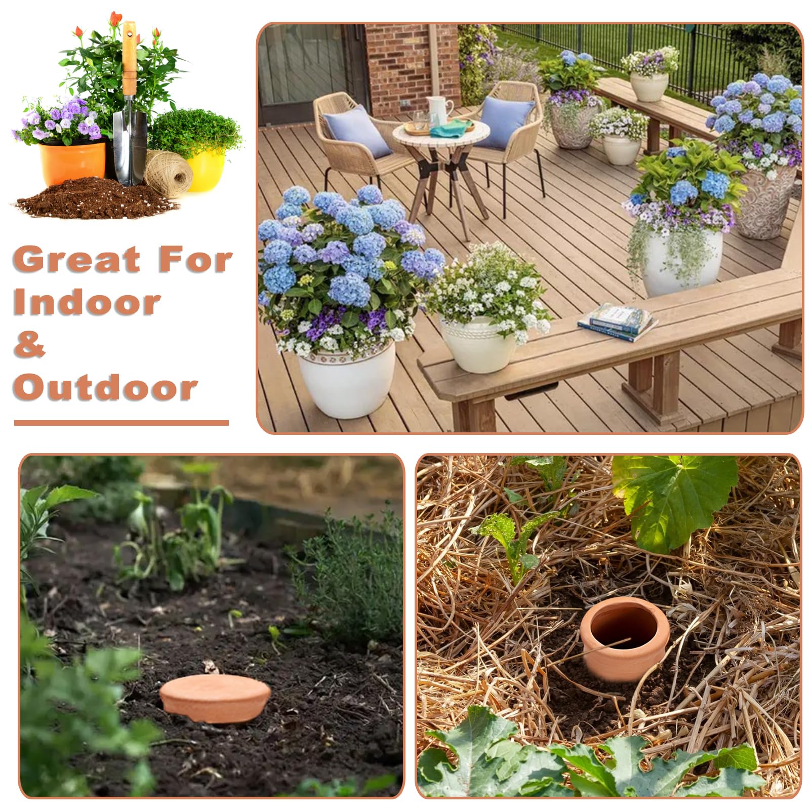 JUXYES vacation-friendly watering aid supports plants during trips.