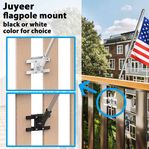 JUYEER non-punching design prevents wall or railing damage.
