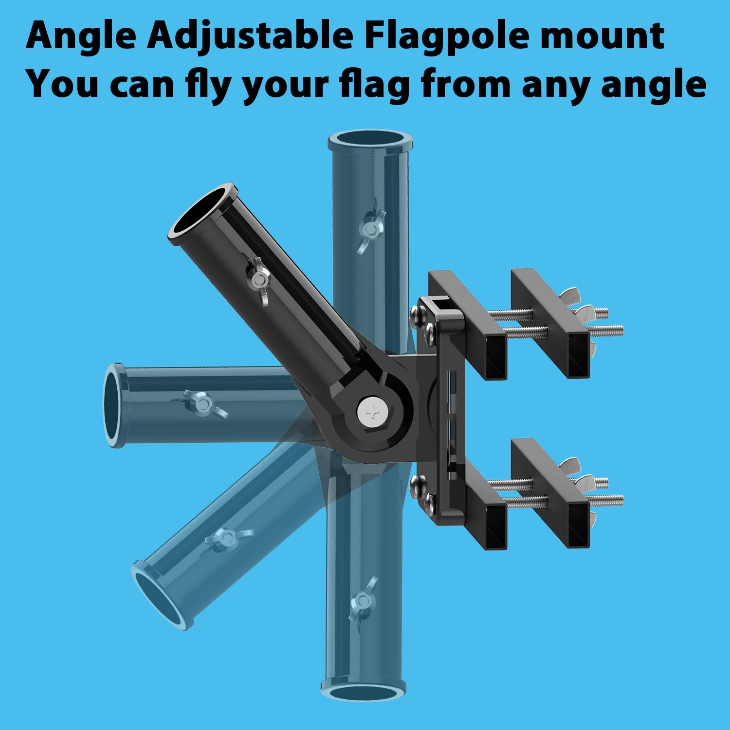 Fits apartment or garden railings for versatile display.