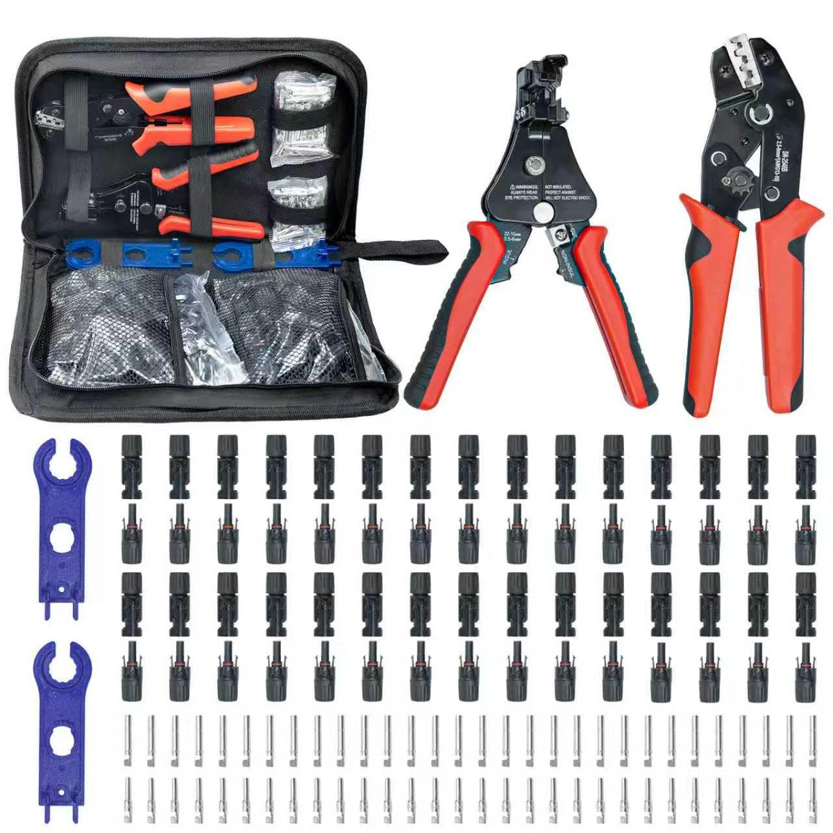 JUYLTOOL solar connector crimping tool kit held for efficient PV wiring