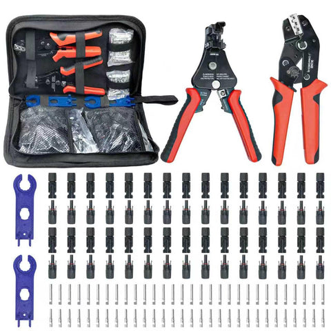 JUYLTOOL solar connector crimping tool kit held for efficient PV wiring