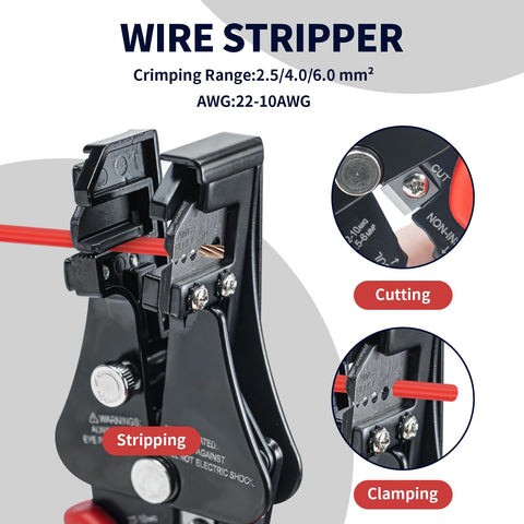 JUYLTOOL wire stripper and crimper handles versatile stripping tasks