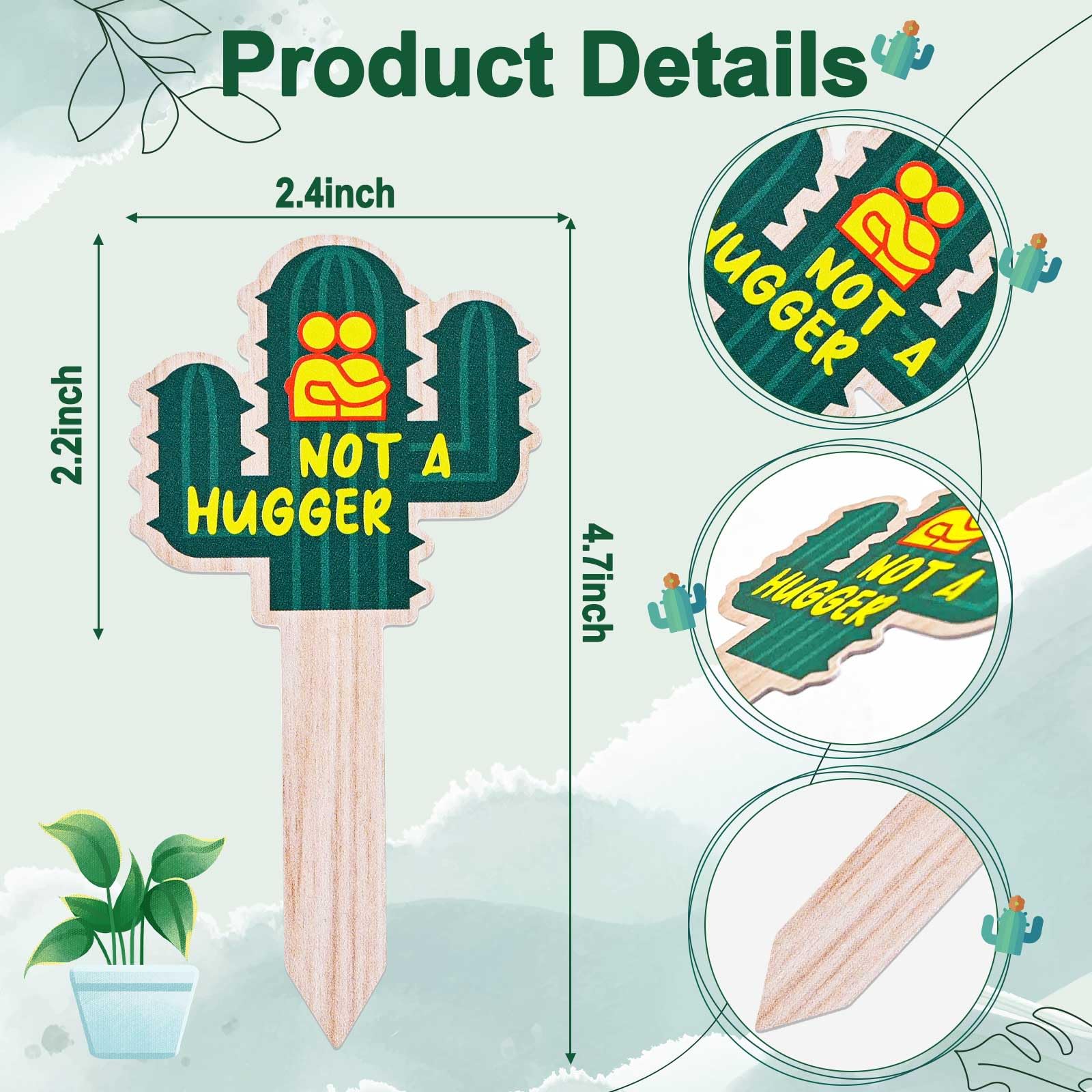 JUYRLE plant labels featuring sun and flower art help mark varieties at a glance.
