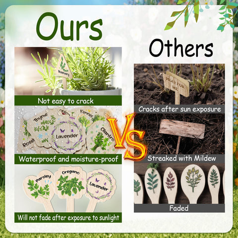 JUYRLE T-shape stakes insert easily into soil for stable labeling