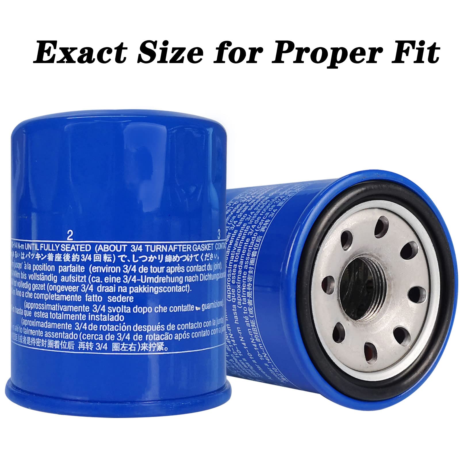 Jvfnxpm oil filter bottom connectors for a secure installation