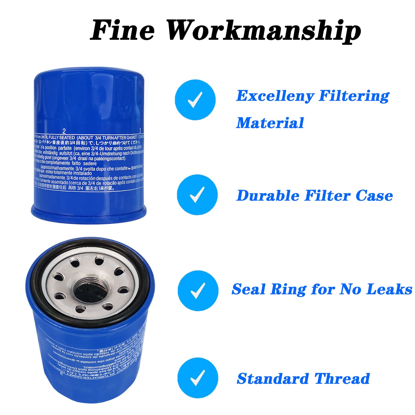 Jvfnxpm oil filter side profile highlighting durable housing