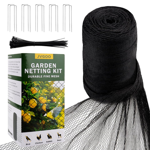 Jvgoo bird netting over fruit trees deters birds and protects harvest.