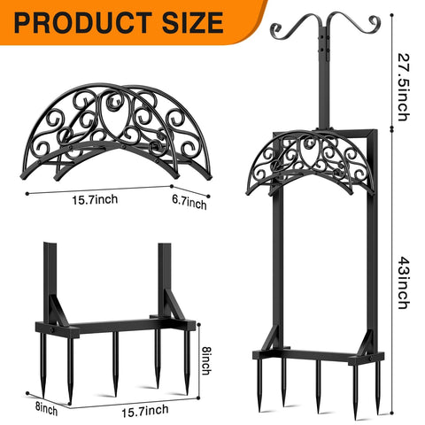 Jvgoo front-yard hose stand organizes equipment with quick access.
