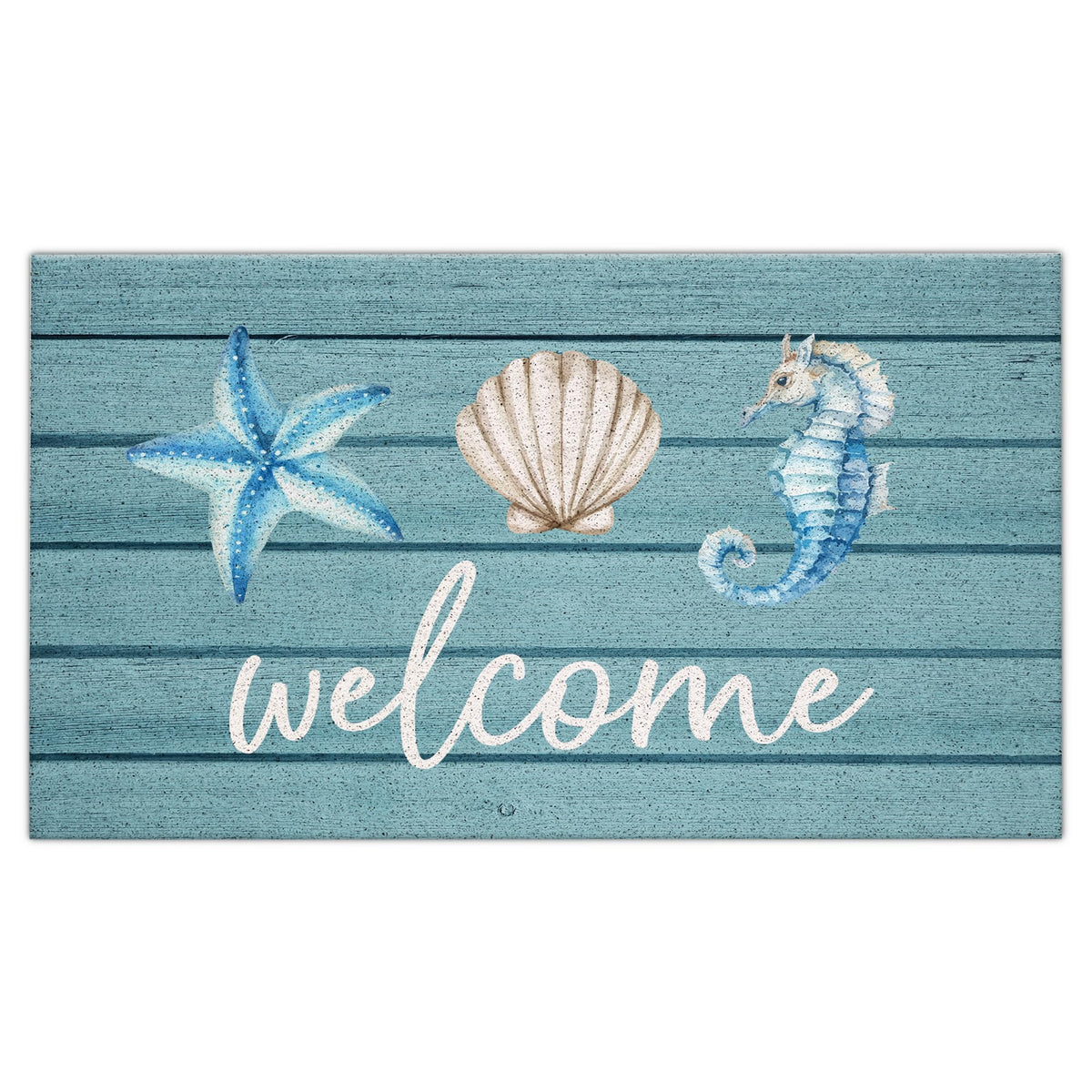 Jvpke Beach Welcome Mat front door view with coastal charm and dirt control.