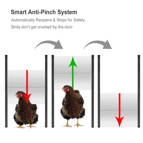 JVR heavy-duty aluminum door for outdoor coops