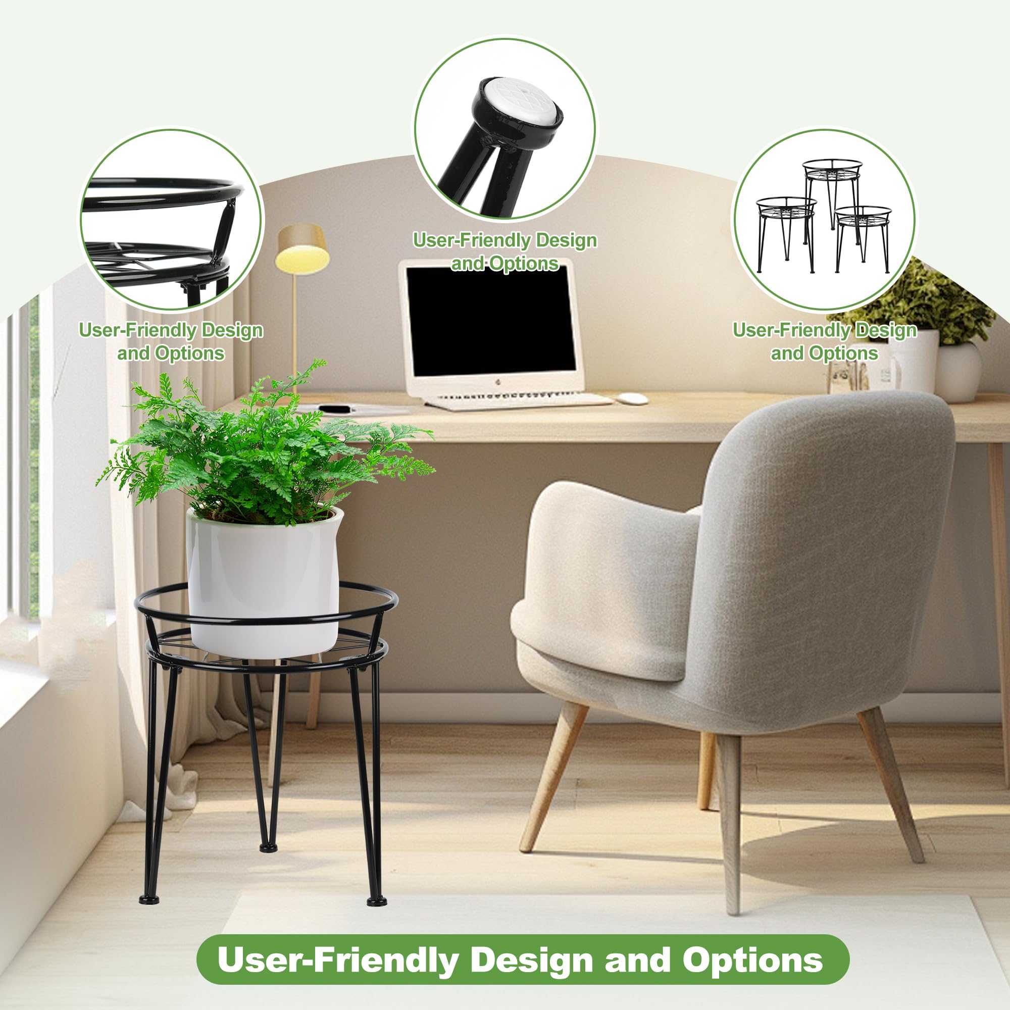 Jvtoo metal plant stand, easy assembly with included screws and guide.