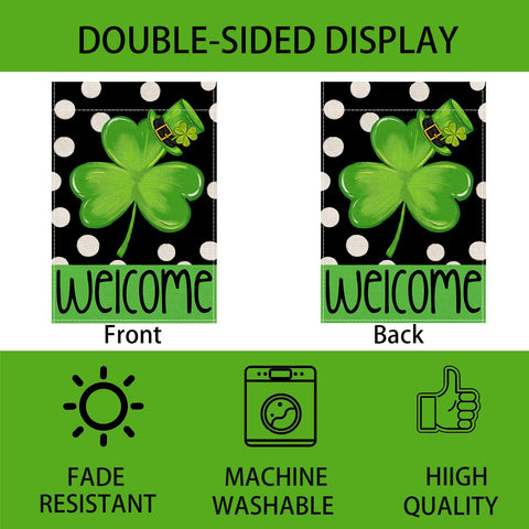 JVUZIQ double-stitched garden flag provides durable outdoor decor