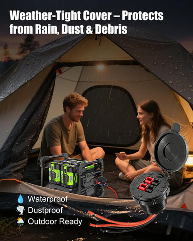 JVWKPU pre-drilled holes simplify dashboard or panel installation in tight spaces