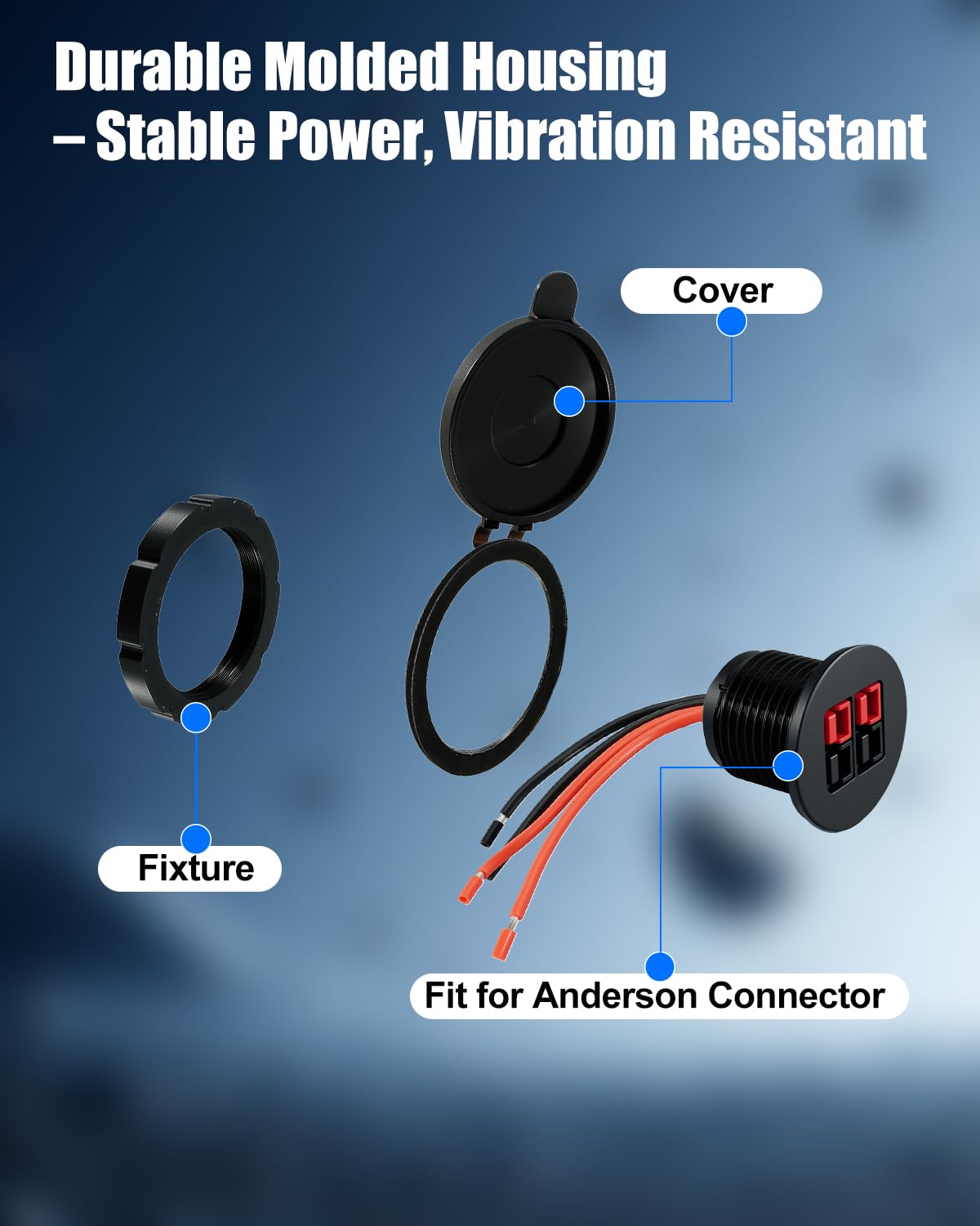 JVWKPU wide vehicle compatibility supports trucks, boats, motorcycles, RVs and more