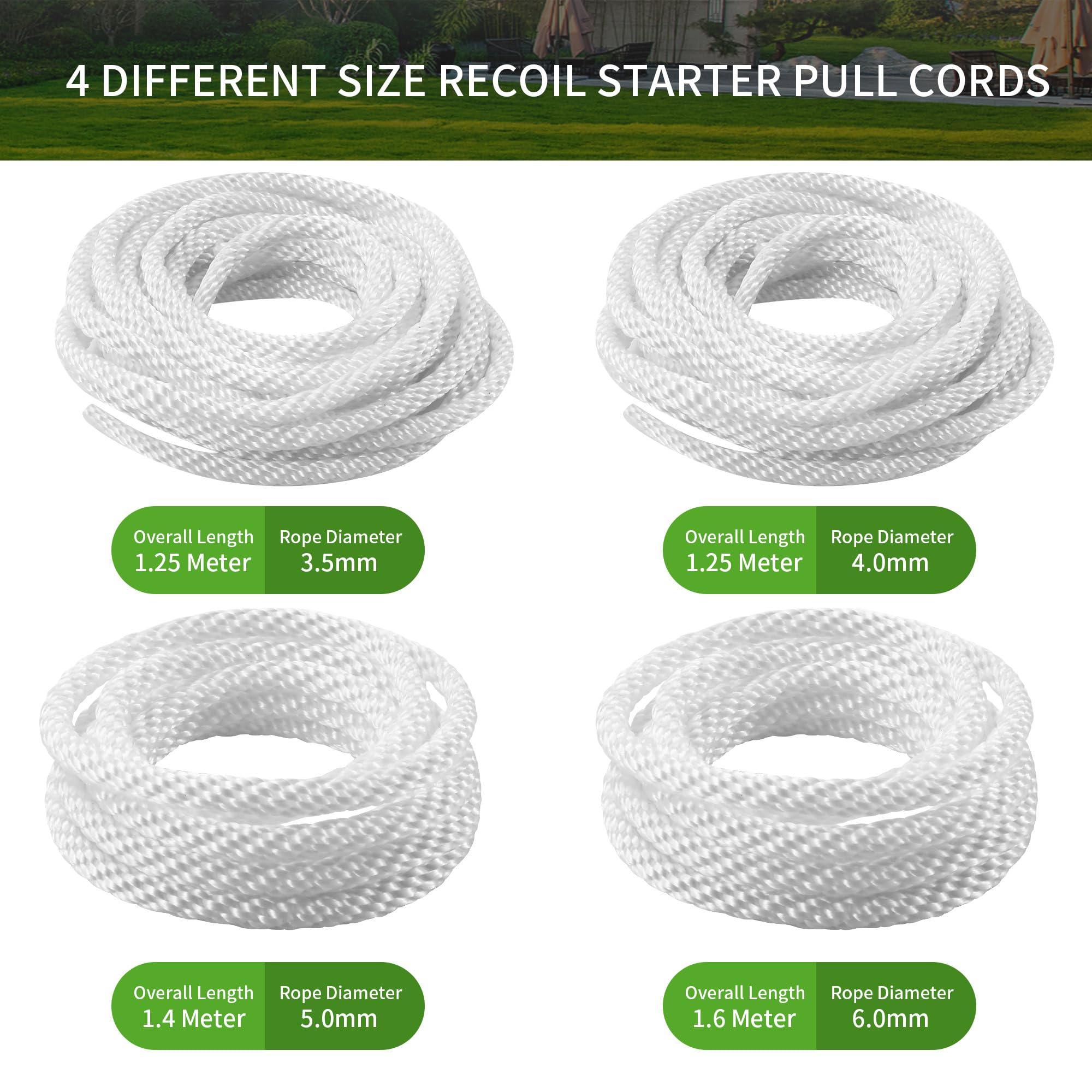 Jwodo pressure washer pull rope used for efficient maintenance and easy recoil.