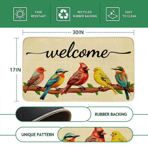 JWXCBIM indoor outdoor non-slip mat keeps entrances safe and clean.