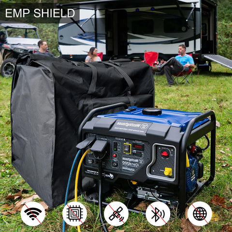 JXE JXO Faraday Bag for solar panels shields devices from EM interference during field work.