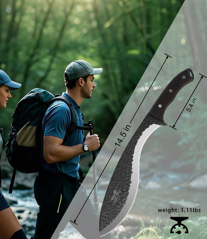 JXE JXO machete with ergonomic wenge handle for a secure grip.
