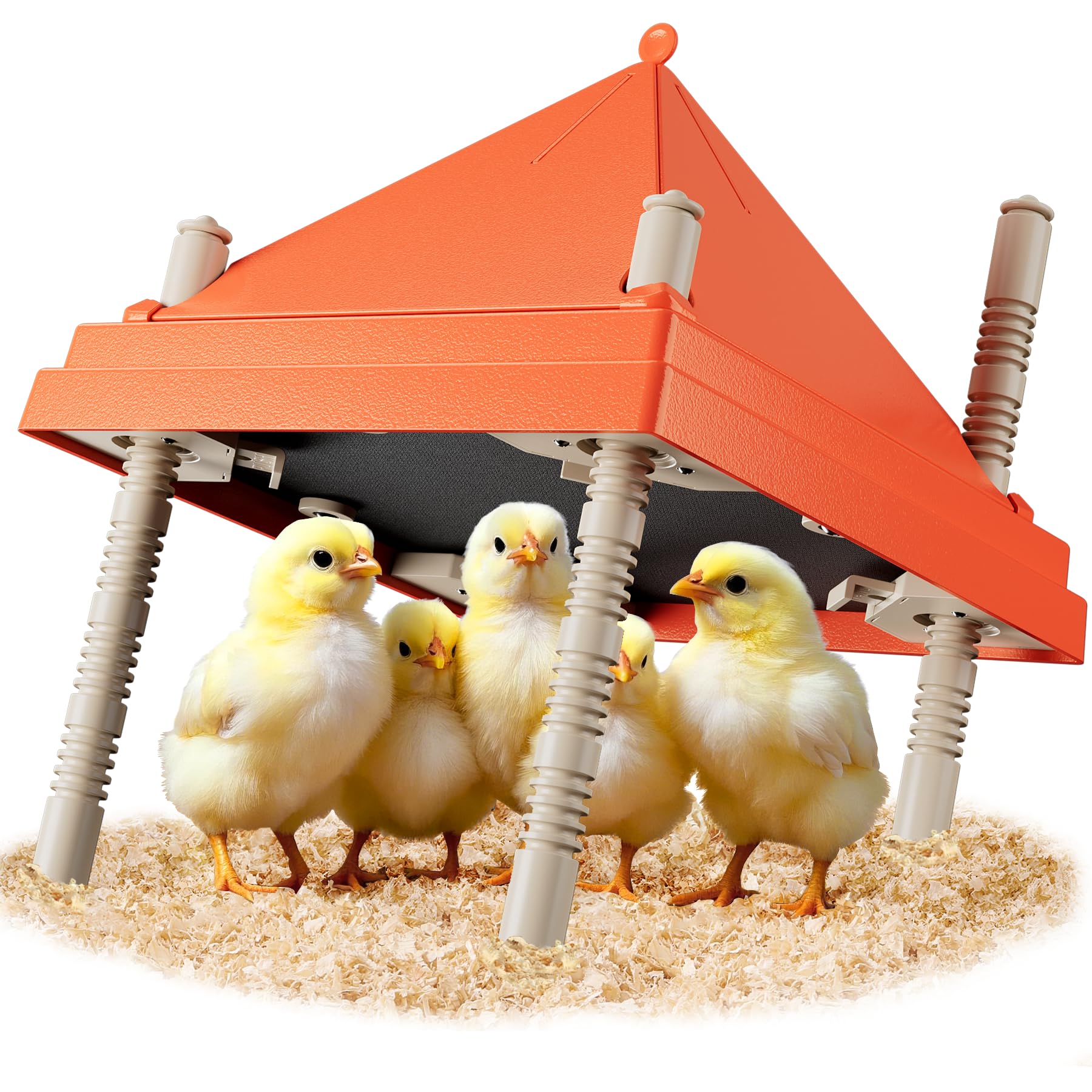 JXJHOVV Chick Brooder Plate 10x10 provides gentle warmth for up to 15 chicks.