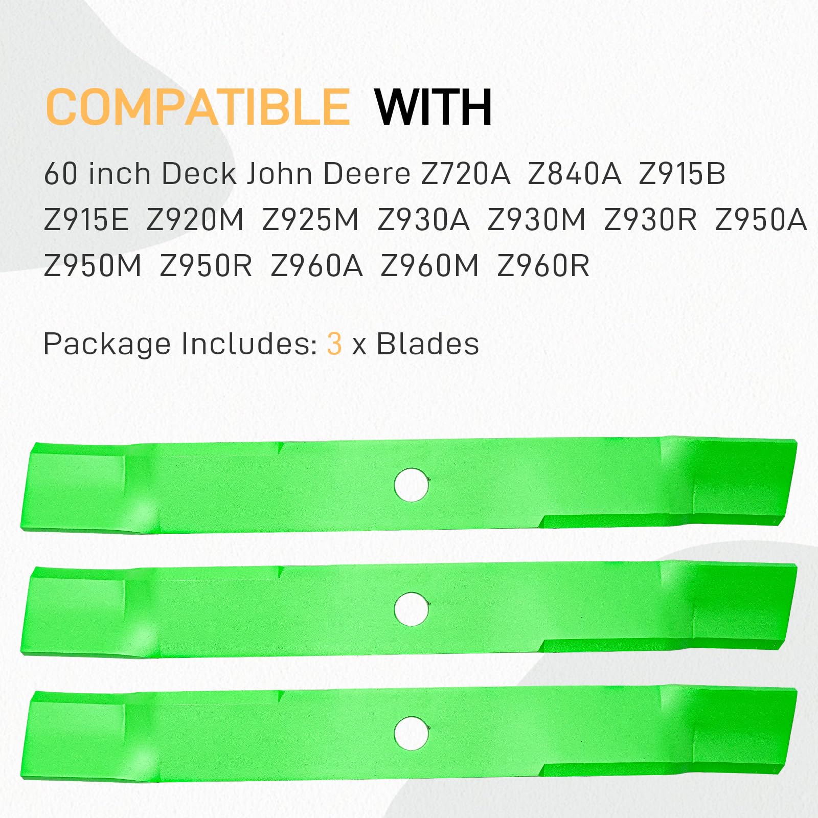 Durable JXJKCZ blades ensure stable mowing performance