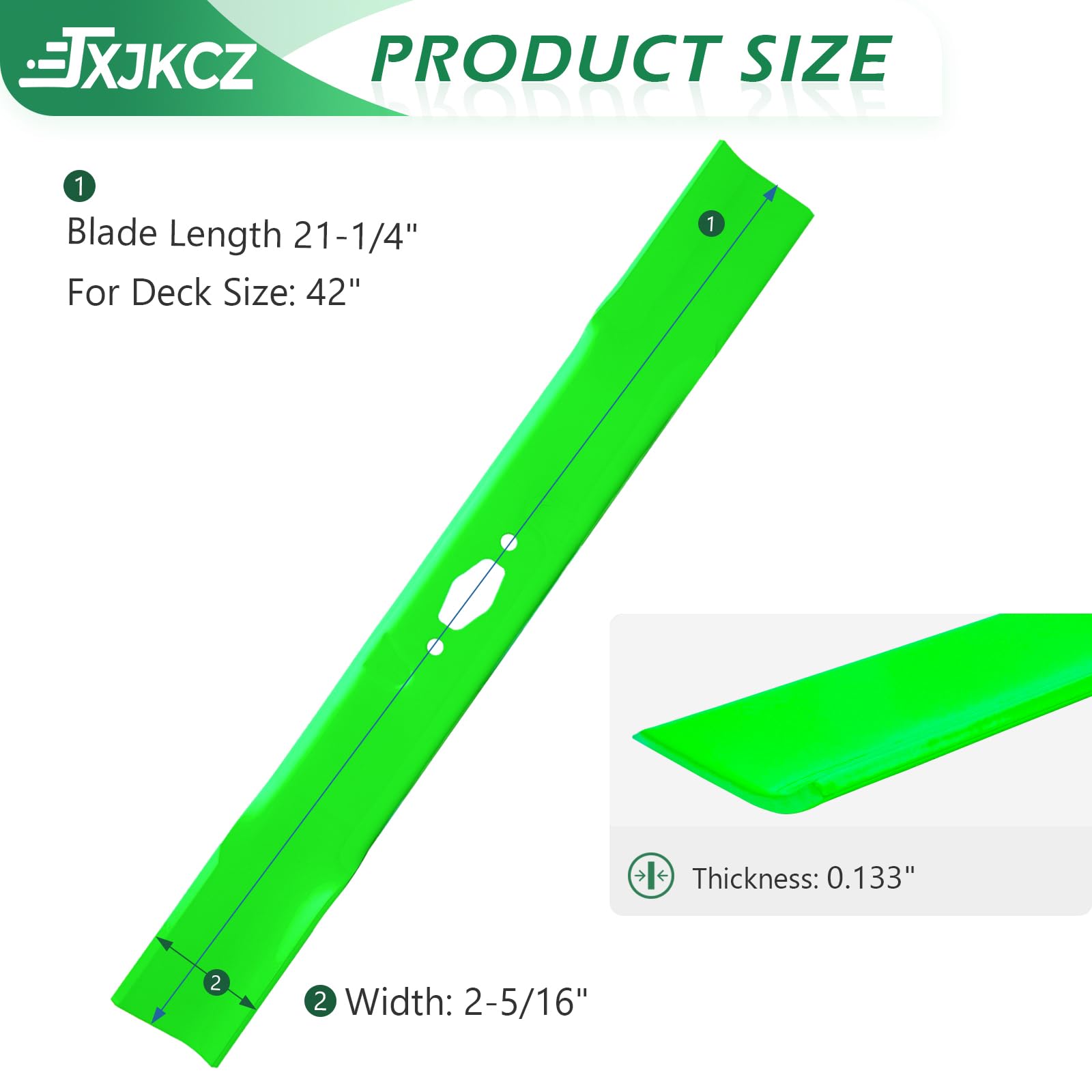 JXJKCZ Craftsman compatibility 42-inch blades for easy upgrades.