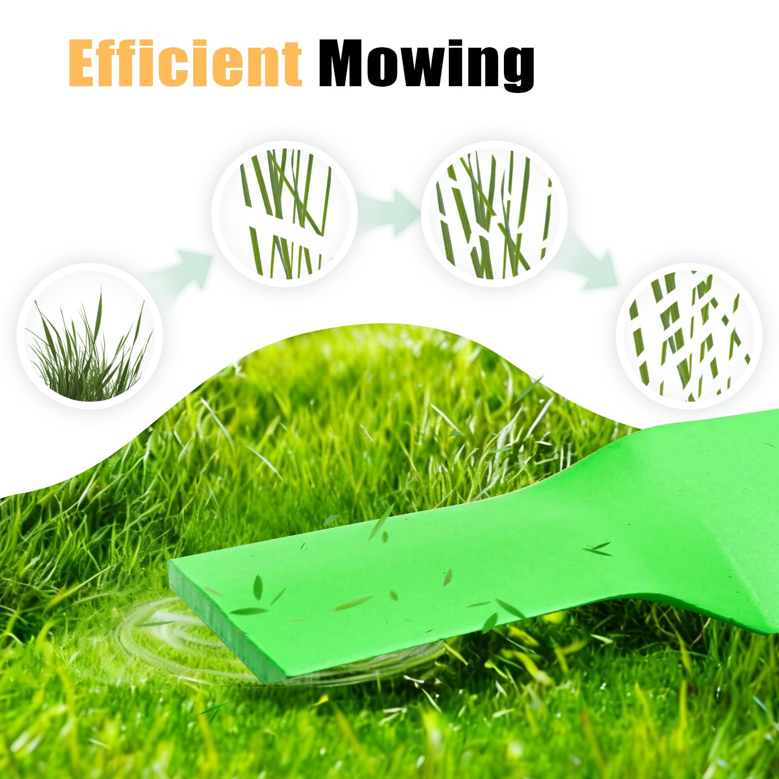 JXJKCZ blades in use on a lawn mower for efficient mulching