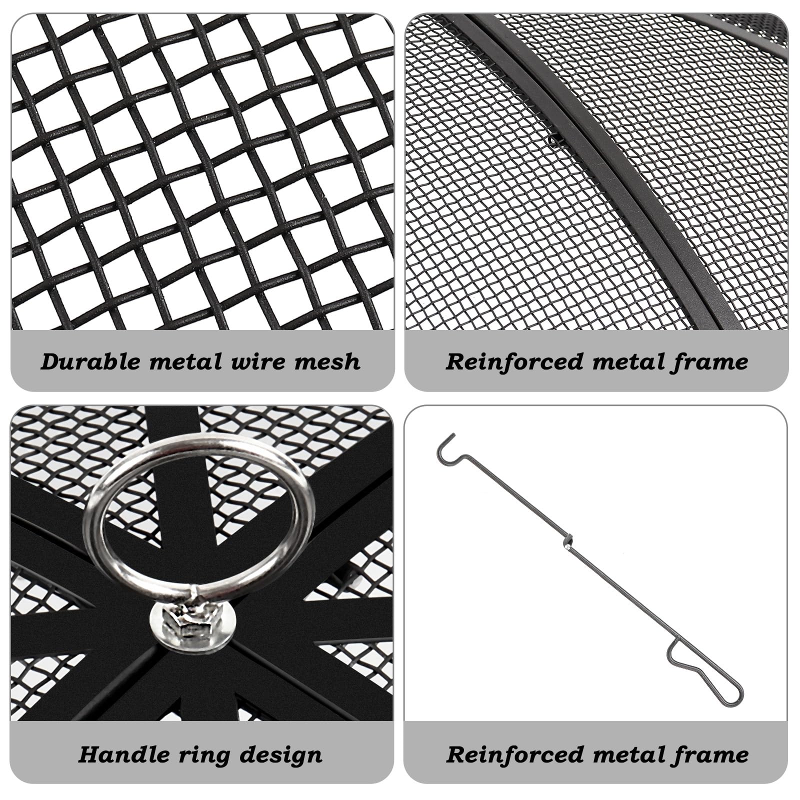 JXLXYY heavy-duty mesh cover resists heat and weather for outdoor use.