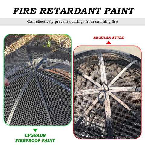 JXLXYY Versatile spark screen fits multiple pits and bowls.