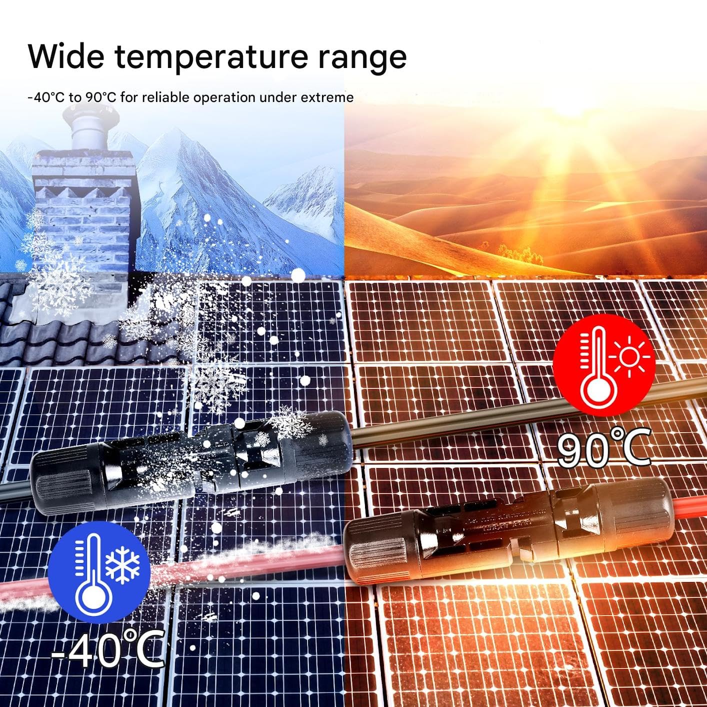 JXMXRPV secure connectors ensure tight, stable power transmission between components