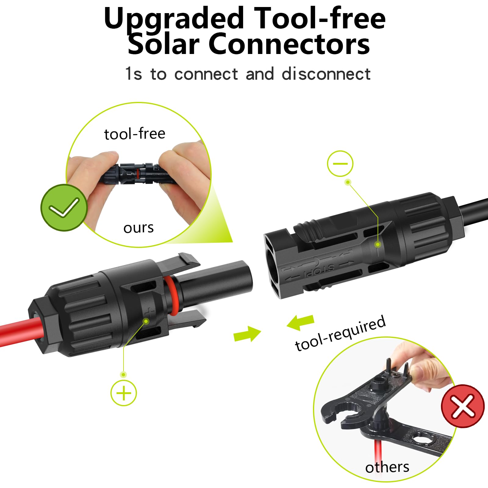 JXMXRPV tool-free connector clip enables quick, tool-free installations.