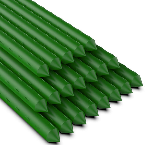 Jxrhy 3-Feet garden stake assembly supports tall plants with stable setup.